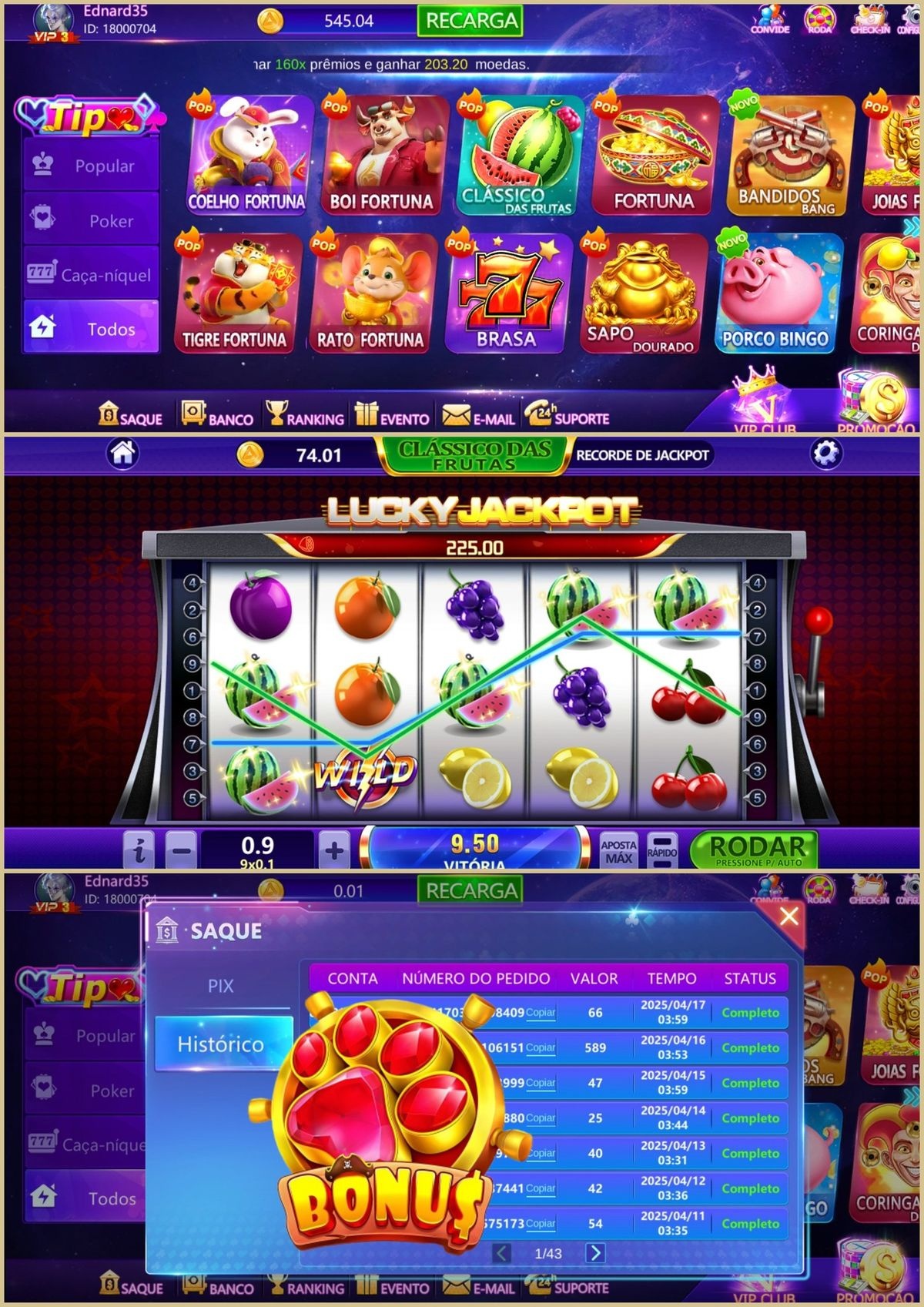 747 Live Casino game